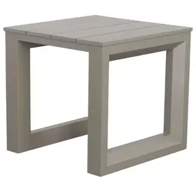 Dalilah Gray Patio Square End Table