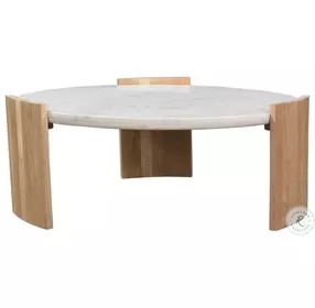 Dala Natural And White Occasional Table Set