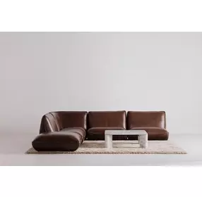 Segment Ashen Gray Square Marble Top Coffee Table