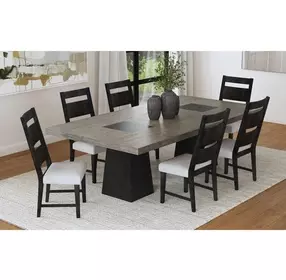 Rizzo Beige Upholstered Dining Side Chair Set of 2