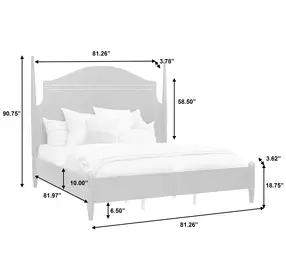 Asher Park Piano Brown King Poster Bed