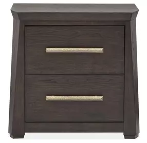 Bellamy Coffee Bean 2 Drawer Nightstand with USB Charging