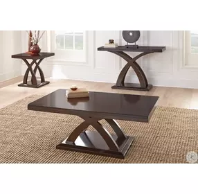 Jocelyn Espresso Cherry Sofa Table
