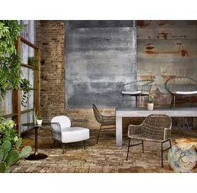 Bandera Natural Black Outdoor Dining Chair