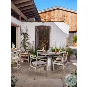 Muestra Weathered Grey Teak Bar Stool