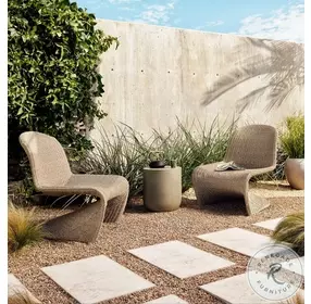 Portia Vintage White Outdoor Occasional Chair