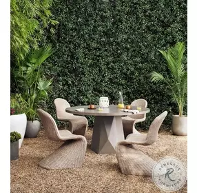 Portia Vintage White Outdoor Dining Chair