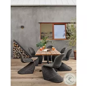 Portia Vintage Coal Outdoor Dining Chair