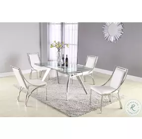 Josie White Side Chair Set of 2