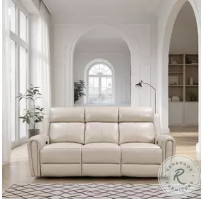 Jovial Cream Power Reclining Living Room Set