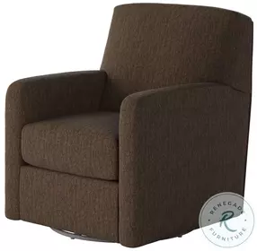 Flash Dance Berber Walnut Swivel Glider