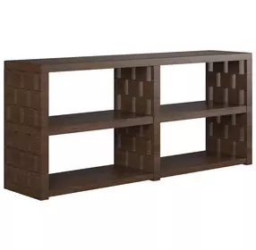Verge Handcrafted Walnut Rectangular Console Table