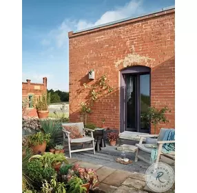 Delano Washed Brown Outdoor Chair