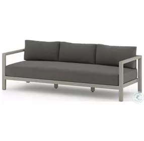 Sonoma Charcoal And Weathered Grey Performance Fabric Outdoor Conversation Set