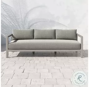 Sonoma Grey And Faye Ash Performance Fabric Outdoor Sofa