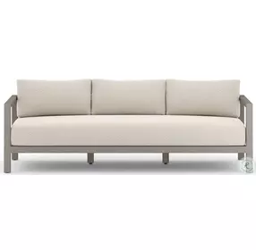 Sonoma Grey And Faye Sand Performance Fabric Outdoor Sofa