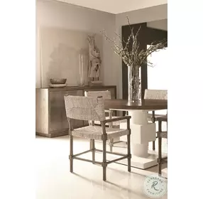 Newberry White Oak And Rustic Gray Round Dining Table