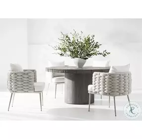 Exteriors Madura Smoked Truffle Dining Table