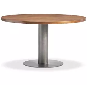 Brasea Lume and Tungsten Round Dining Room Set