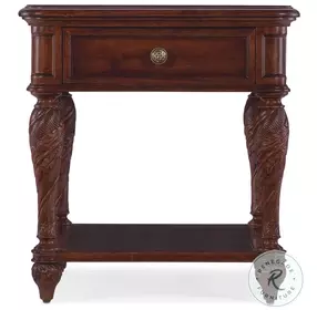 Charleston Maraschino Cherry 1 Drawer End Table