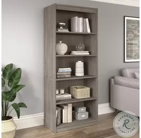 Universel Silver Maple 30" Standard 5 Shelf Bookcase