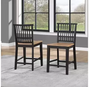 Magnolia Black 24″ Counter Height Stool Set of 2