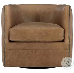 Palazzo Brown Swivel Chair