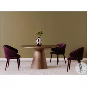 Otago Natural Walnut 54" Round Dining Table