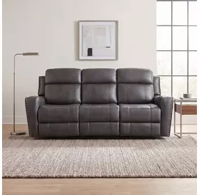 Kellen Dark Gray Double 82" Power Reclining Sofa