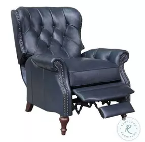 Kendall Shoreham Blue Leather Recliner