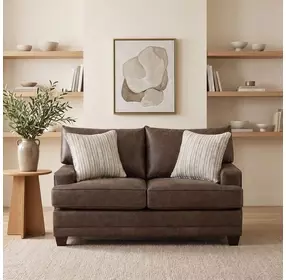 Kennedy Bourbon Performance Fabric 65" Loveseat