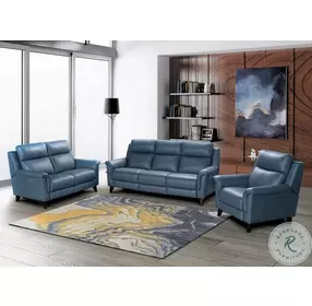 Kester Masen Bluegray Power Recliner with Power Headrest