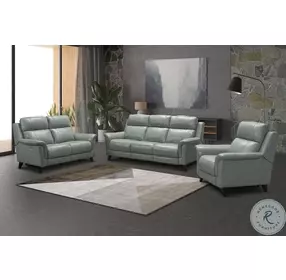 Kester Lorenzo Mint Power Reclining Sofa with Power Headrest