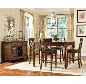 Kingston Brushed Rasin X Back Bar Stool Set of 2