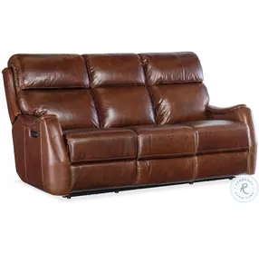 Whitaker Brown Leather Zero Gravity Power Reclining Living Room Set With Power Headrest