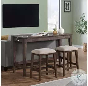 Kauai Brushed Mango 24" Backless Barstool Set of 2