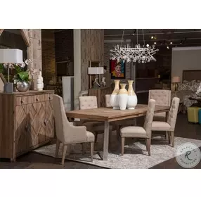 Hudson Ferry Driftwood Octagonal Sideboard Mirror