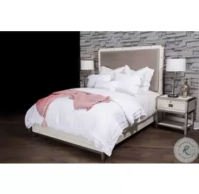 Menlo Station Eucalyptus King Upholstered Panel Bed