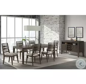 Kauai Dining Brushed Mango Wood Ladder Back Side Chair Set of 2