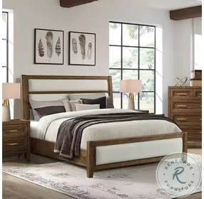 Marlow Sable King Upholstered Panel Bed