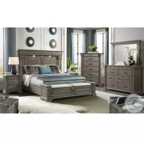 Paterson Grey King Storage Bed