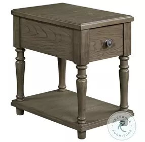 Royale Grey Chairside Table