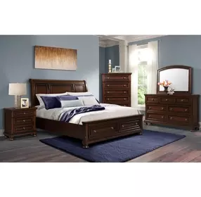 Kingsley Cherry Brown 8 Drawer Dresser