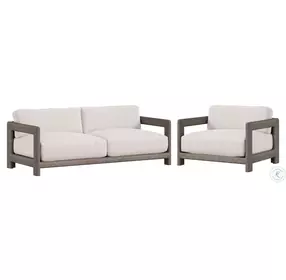Montaigne Cream Performance Fabric Outdoor Sofa