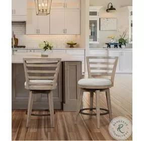 Meadowbrook Brown Swivel Counter Height Stool