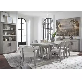 Braelyn Dorian Gray 114" Extendable Rectangular Dining Table