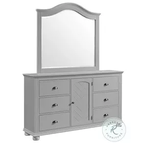 Conaughey Grey 6 Drawer Dresser And Mirror
