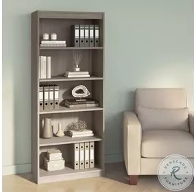 Ridgeley Silver Maple 30" 5 Shelf Bookcase