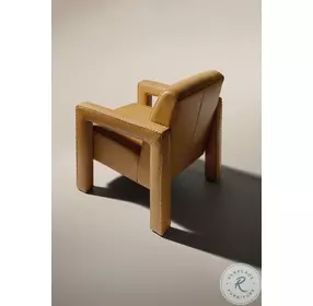 Covette Pleasant Brittle Leather Accent Chair