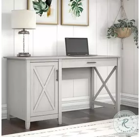 Key West Linen White Oak 54" Computer Desk